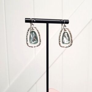Chic Silver Teardrop Earrings